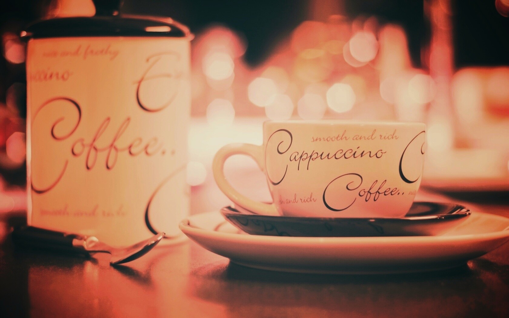 Чашечка капучино обои