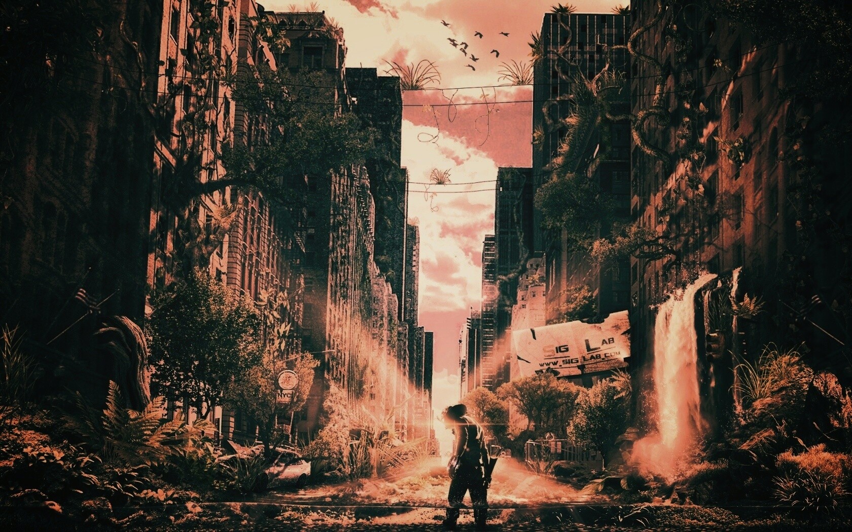 Постапокалиптический мир обои