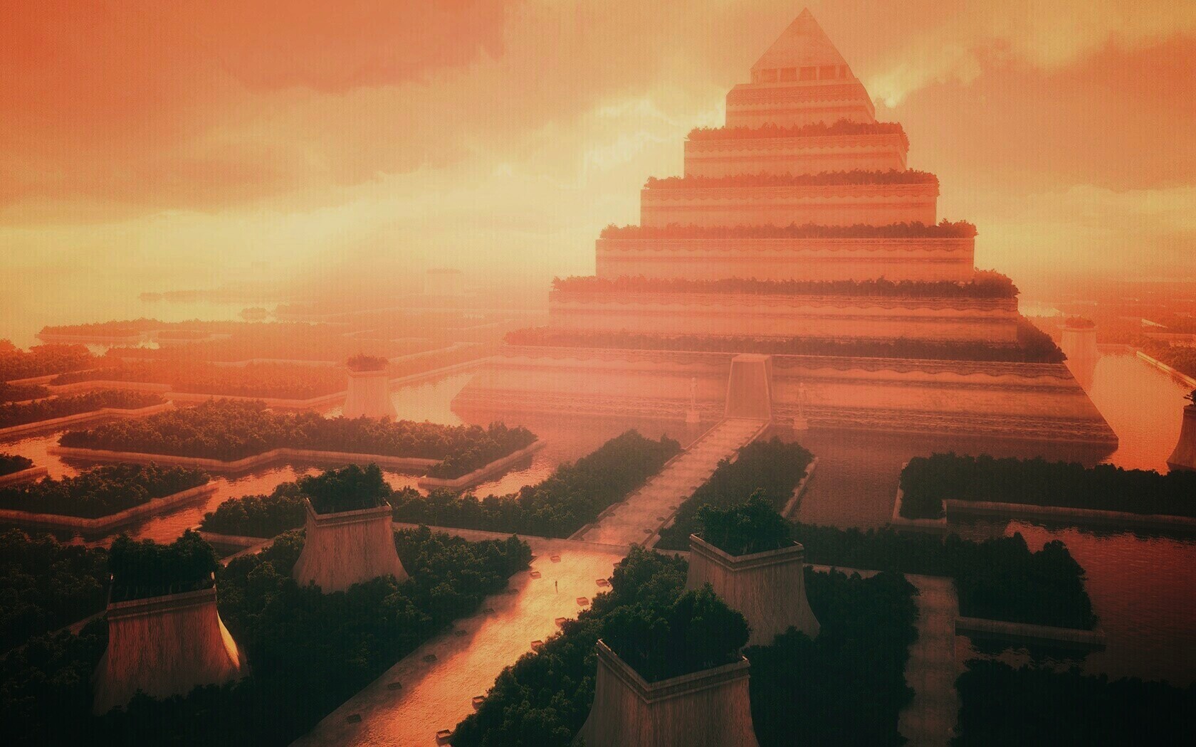 Пирамида обои