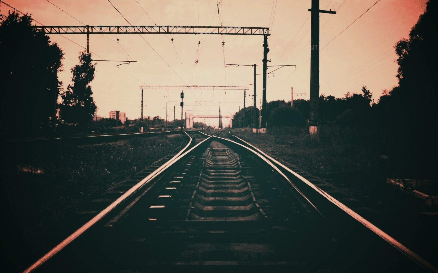 Железнодорожные пути обои