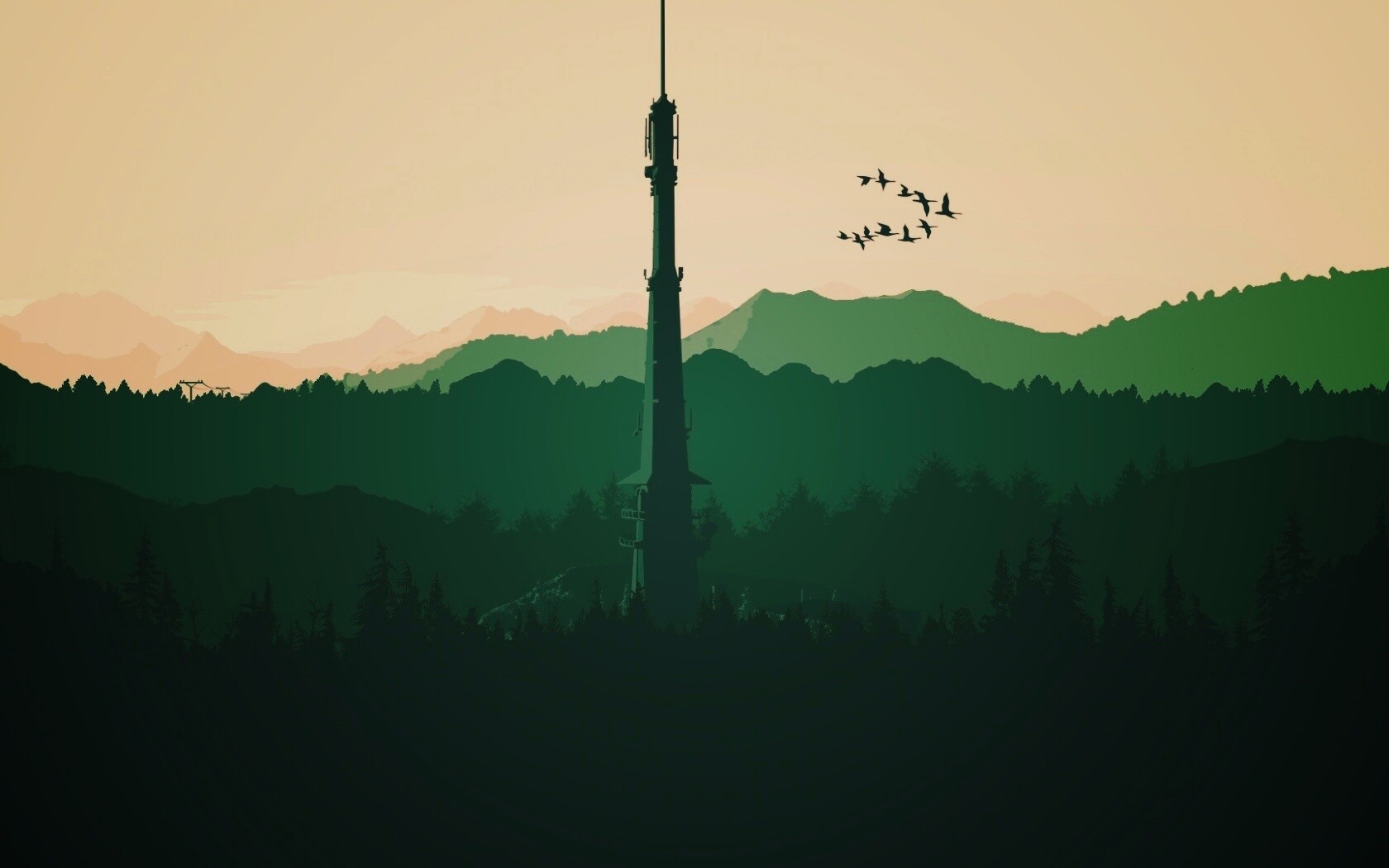 Зеленые горы обои