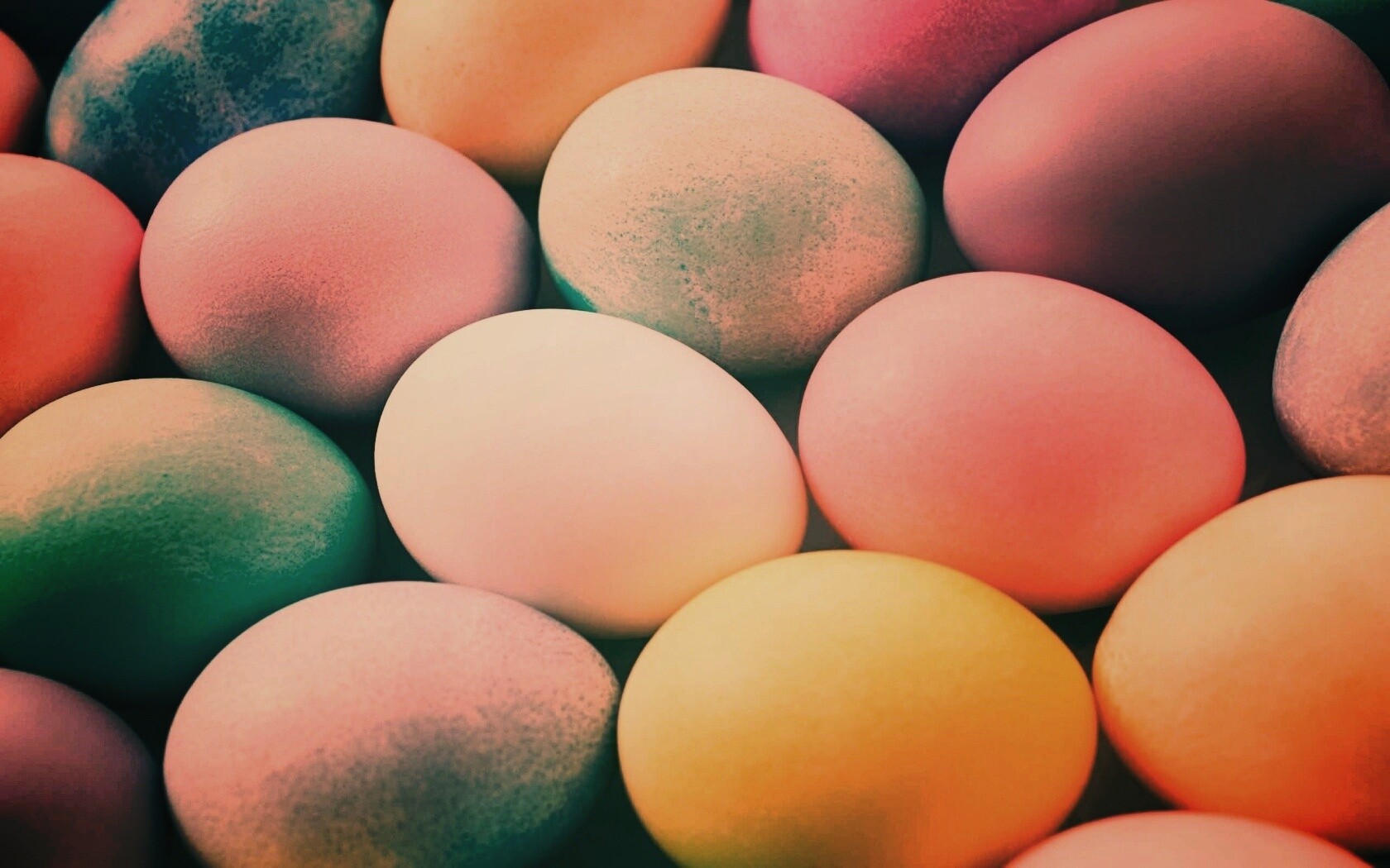 Яркие пасхальные яйца обои