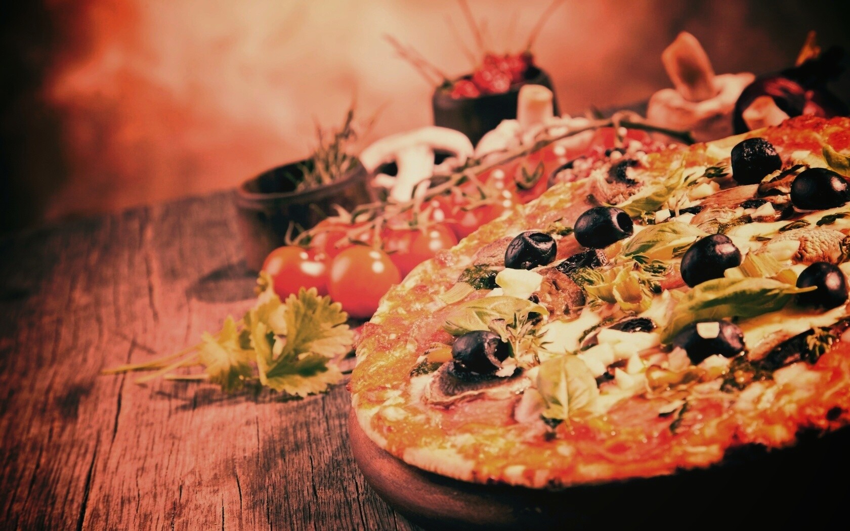 Аппетитная пицца обои