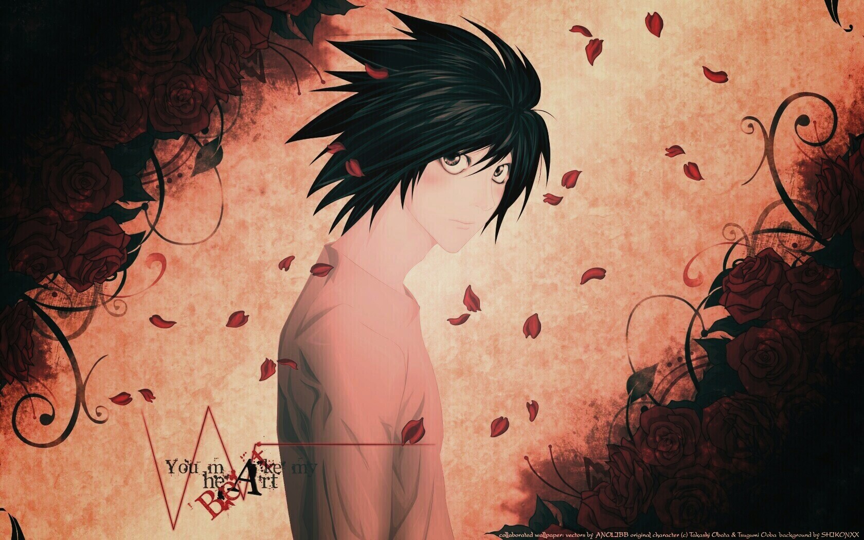 Тетрадь смерти, фанарт обои