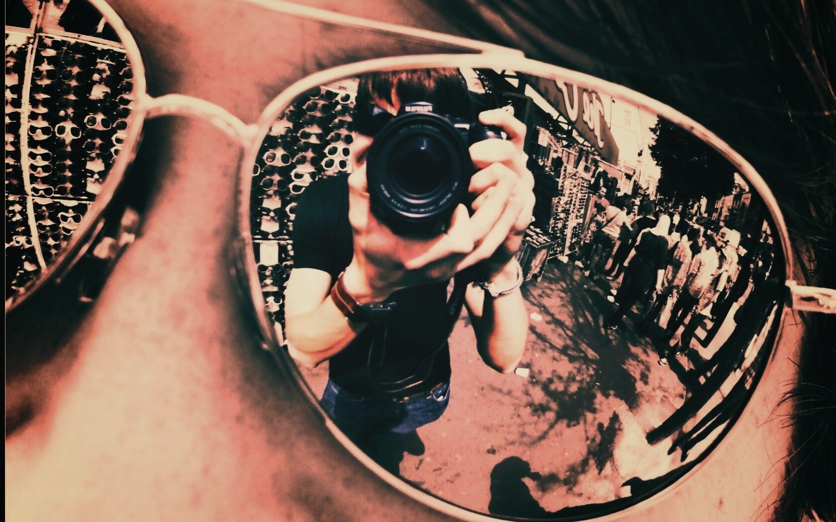 В очках обои