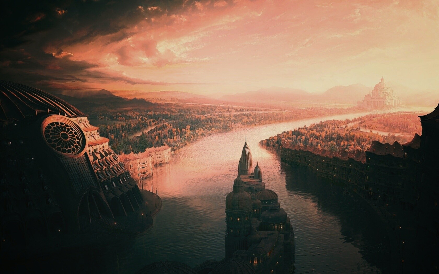 Древний город обои