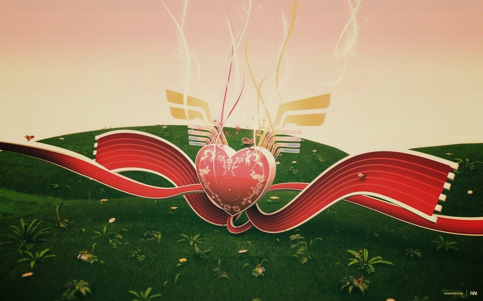 Валентинка обои