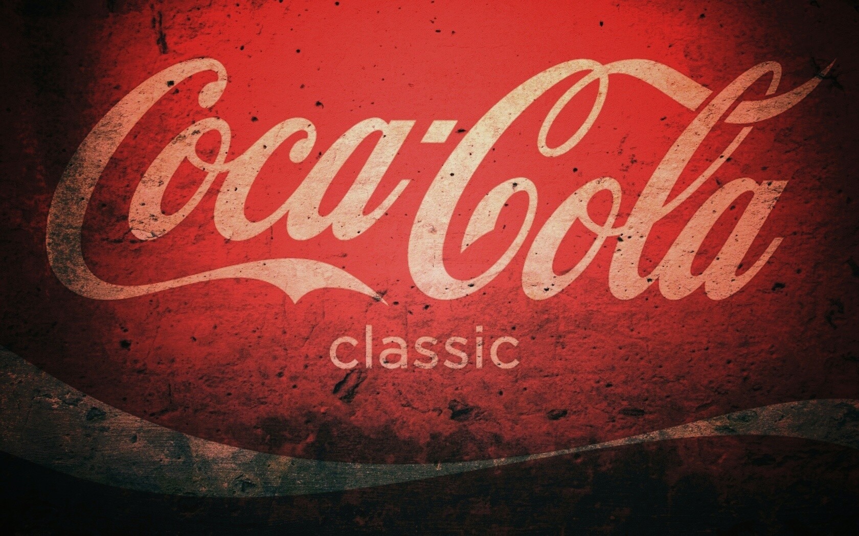 Логотип Кока-Кола в стиле гранж обои