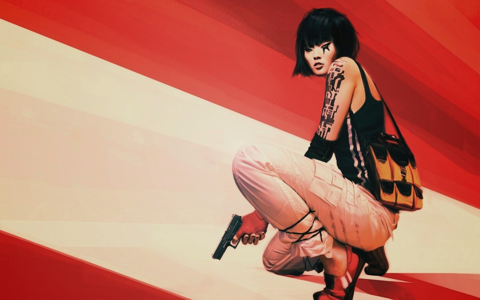 Фейт с пистолетом обои