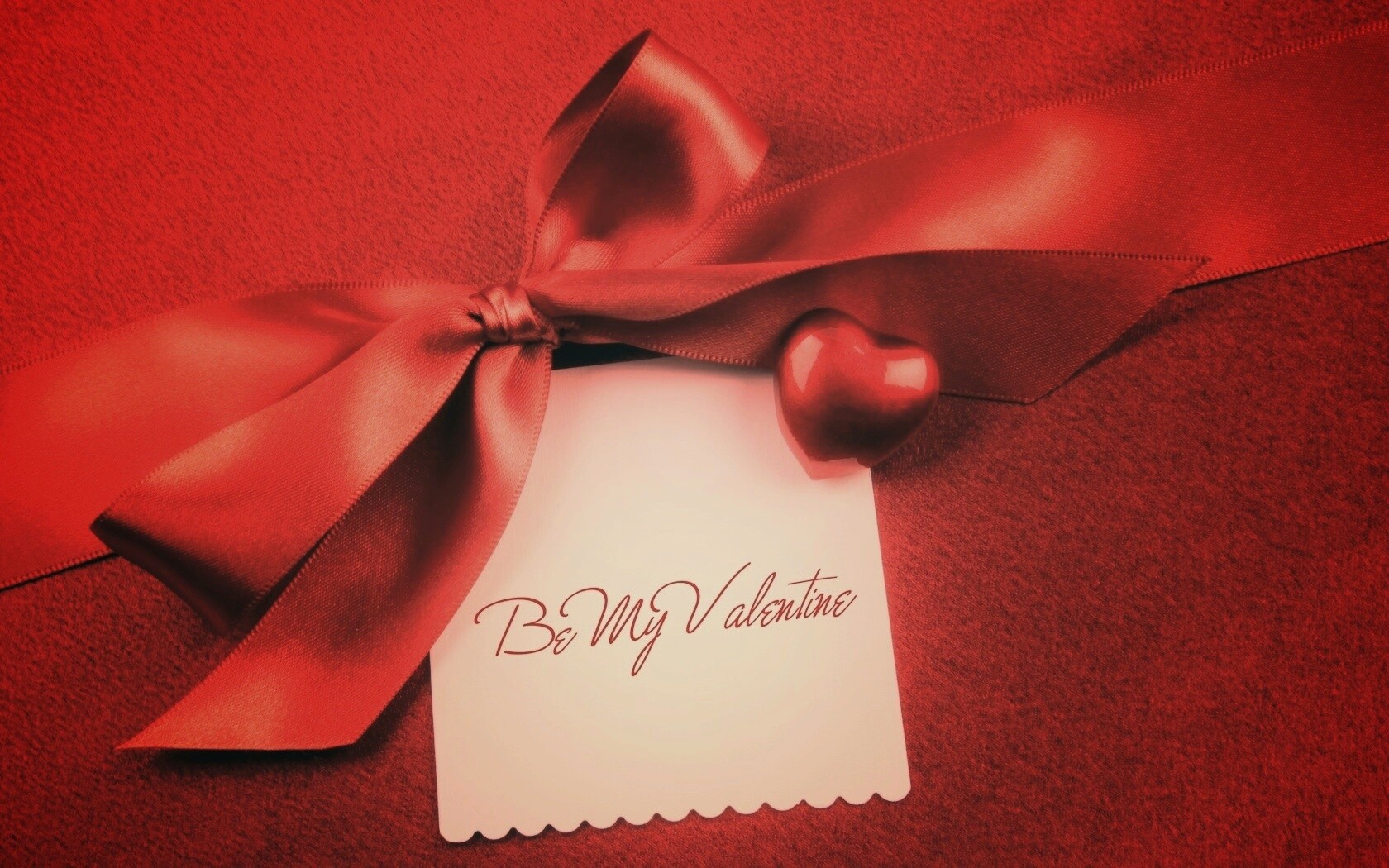Открытка на день Святого Валентина обои