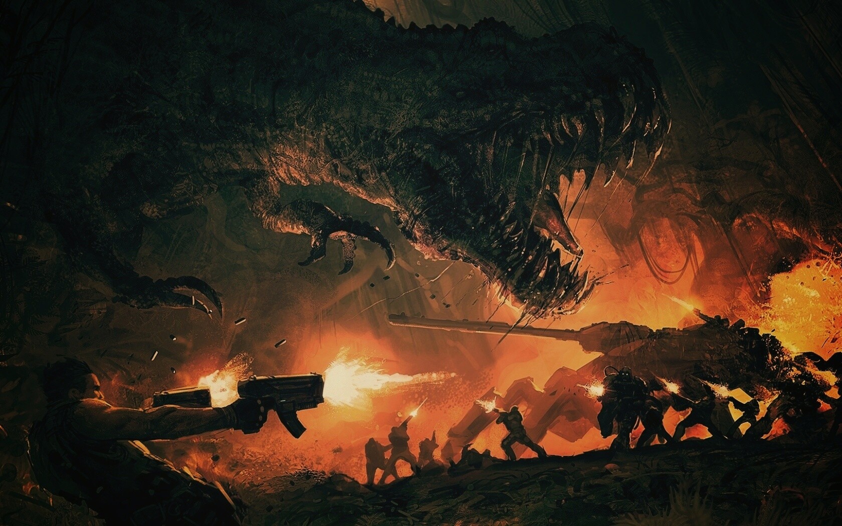 Динозавр обои