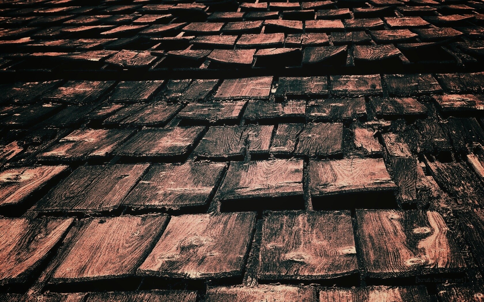 Деревянная крыша обои