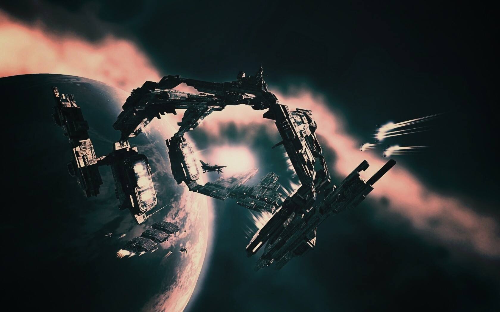 Космический корабль обои