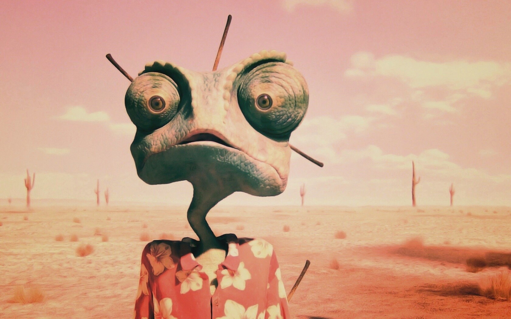 Ранго в колючках от кактуса обои