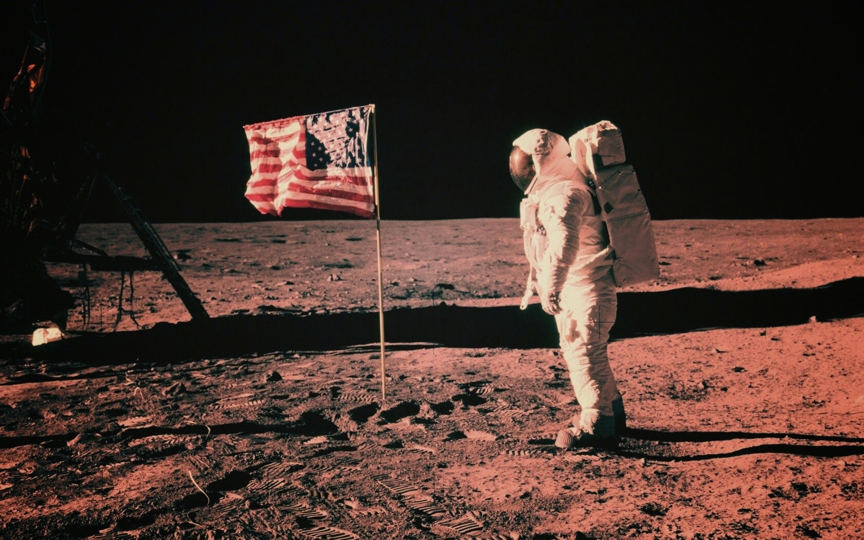 Высадка американцев на Луну обои