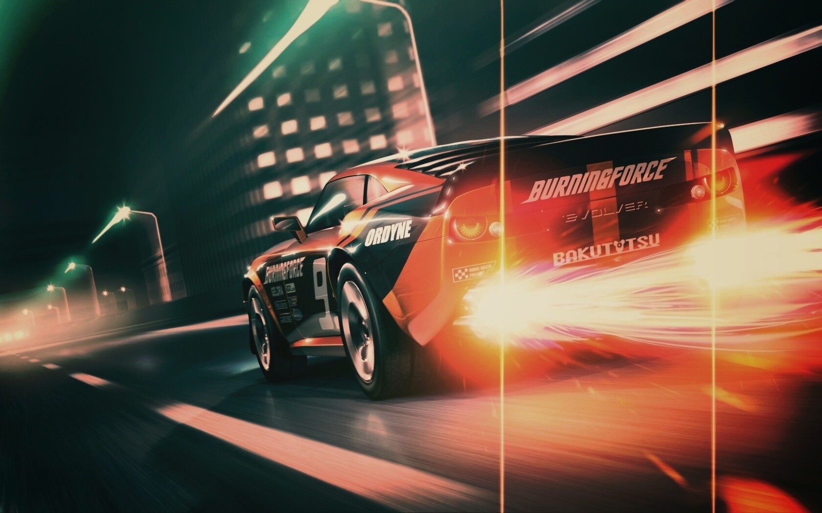 Ночное нитро обои