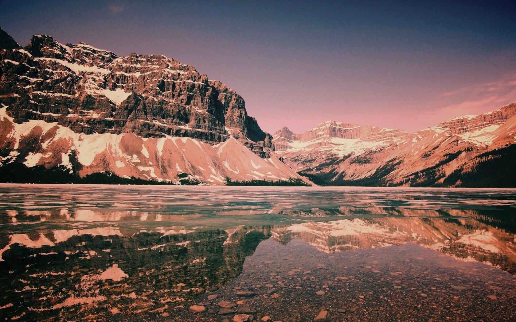 Снежные горы обои