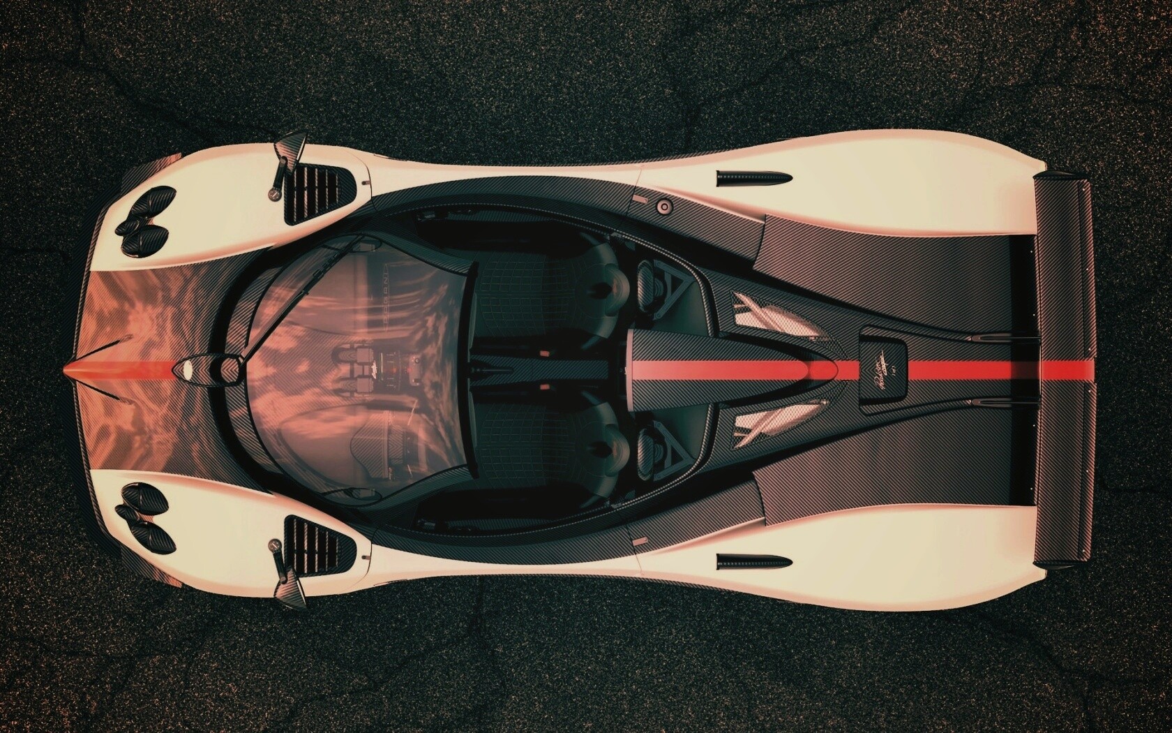 Пагани Зонда вид сверху обои