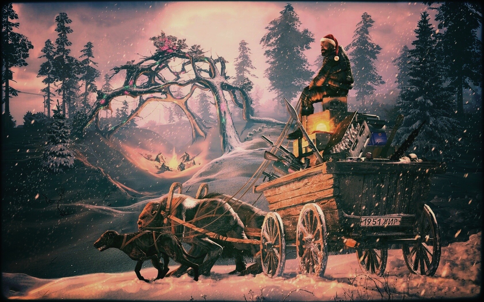 Новогодний Сталкер обои