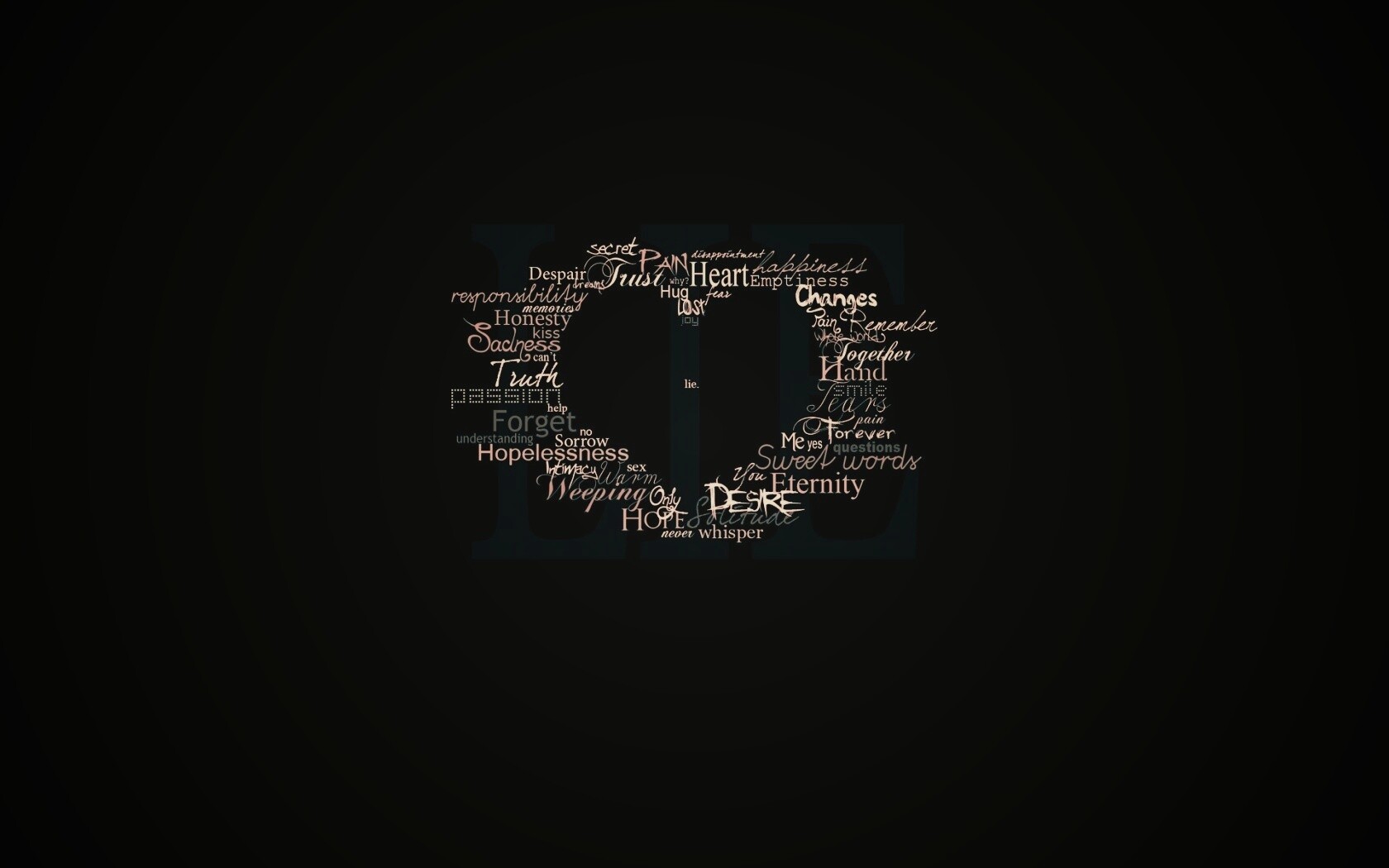 Слова о любви обои