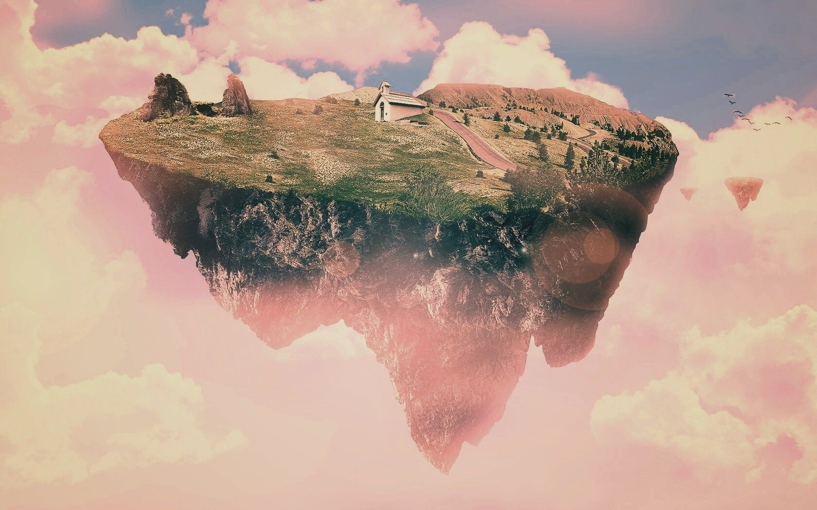 Летающий острв обои