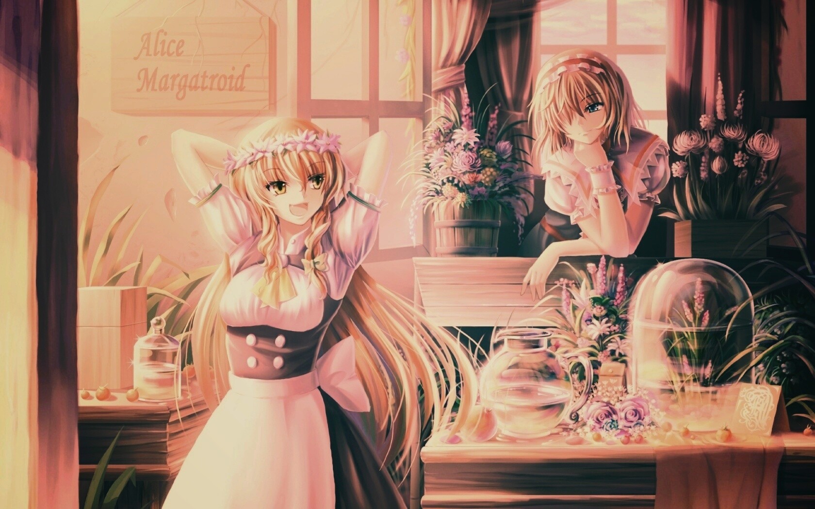 Анимешное утро обои