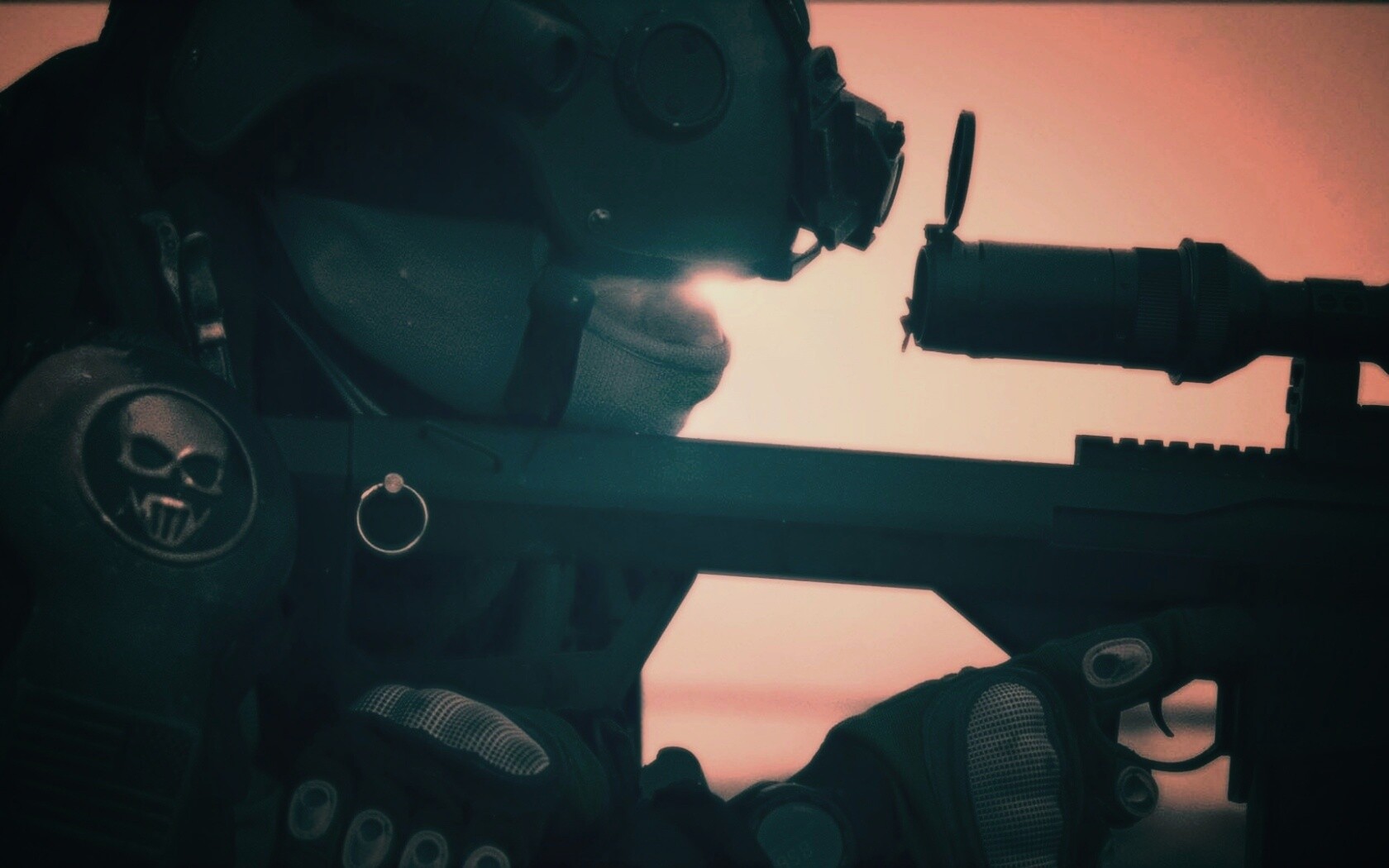 Снайпер за работой обои