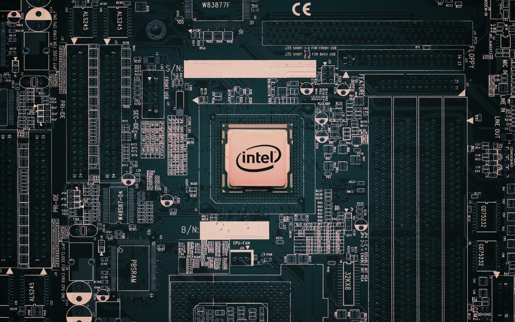 Процессор от Intel обои