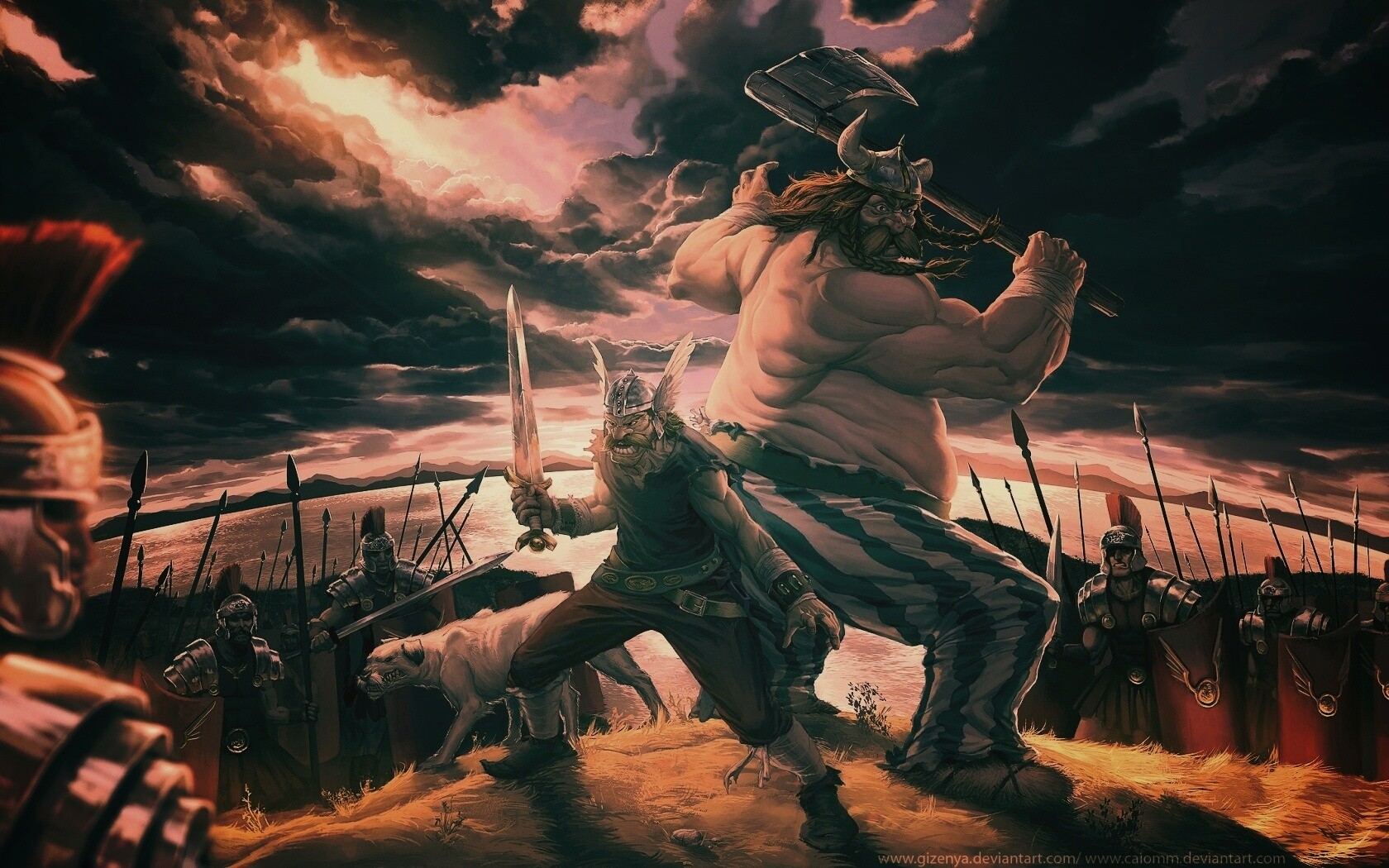 Астерикс и Обеликс по взрослому обои