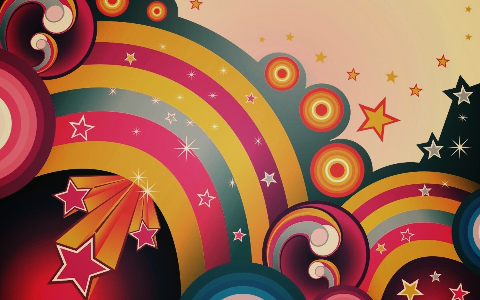 Векторные радуги обои