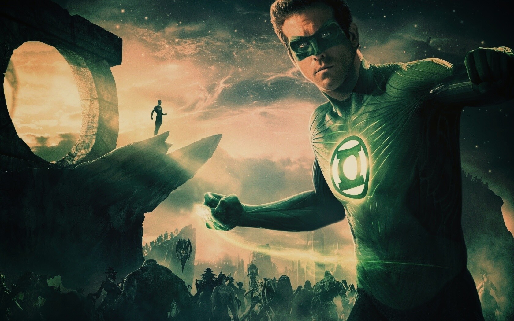 Зелёный фонарь обои