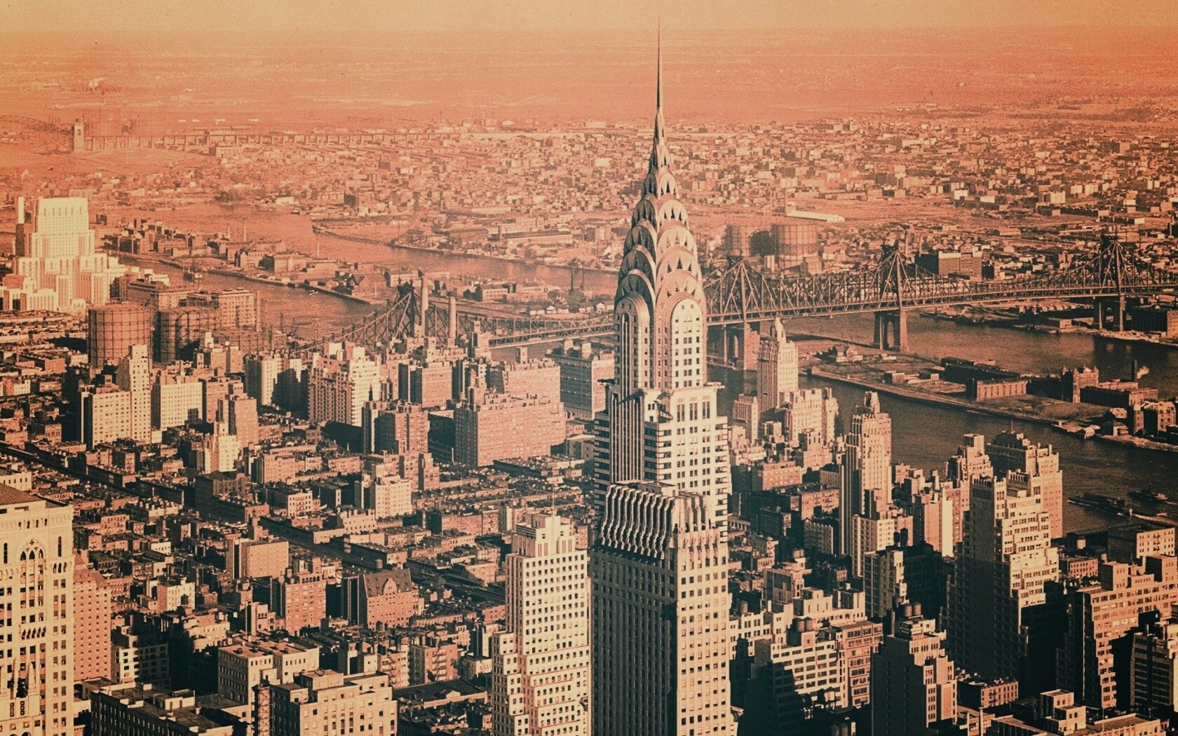 Панорама Нью-Йорка обои