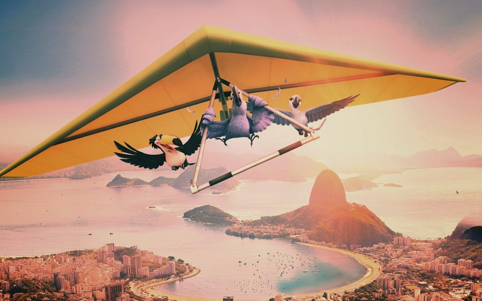 Герои мультфильма Рио обои