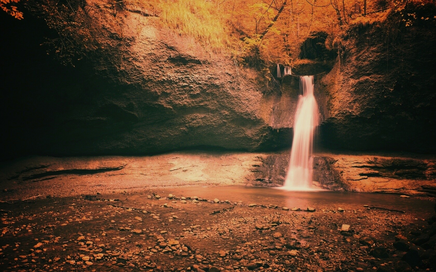 Водопад в Швейцарии обои