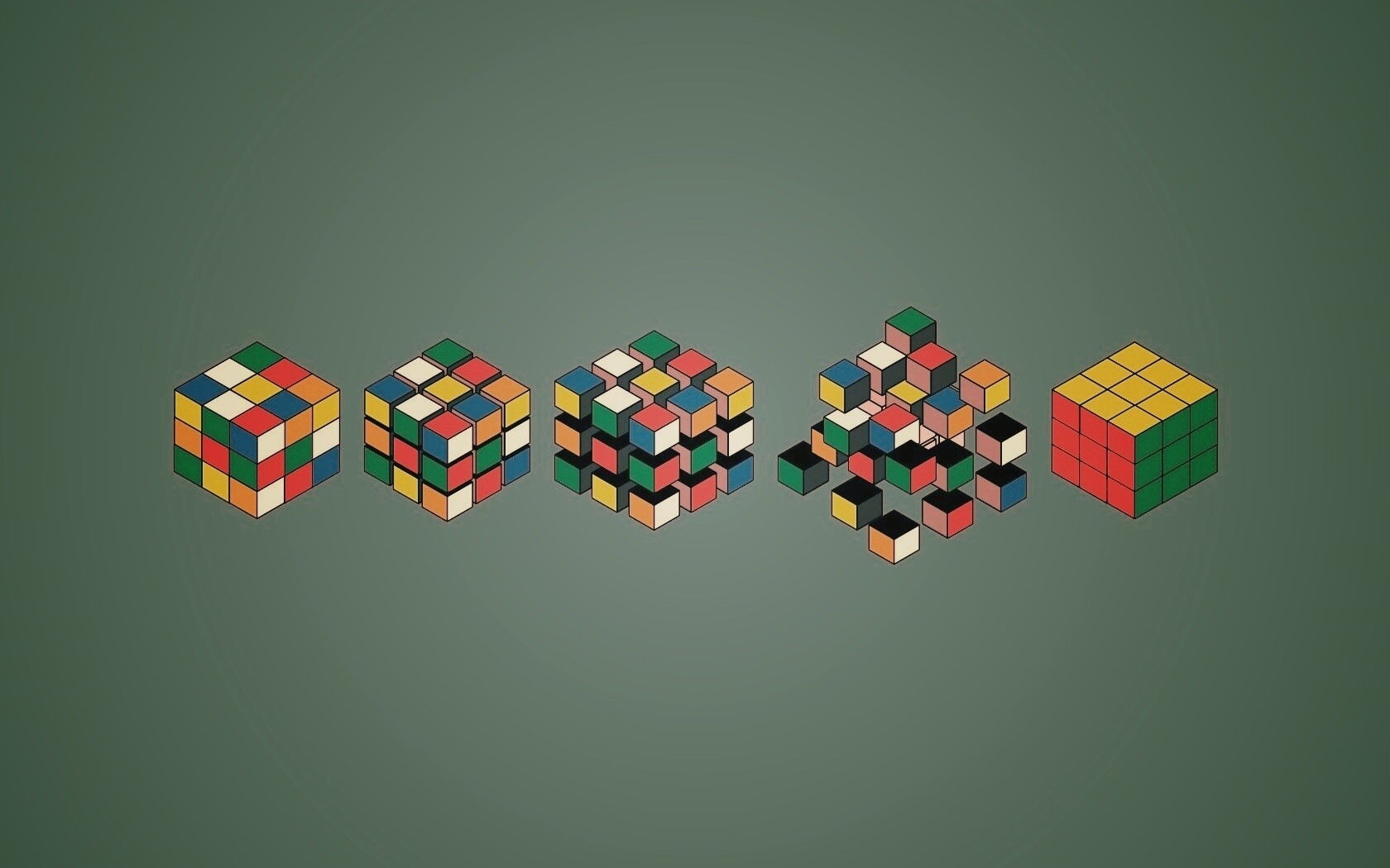 Как собрать кубик Рубика? обои