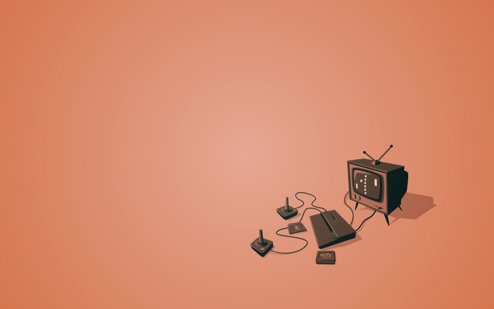 Приставка и телевизор обои