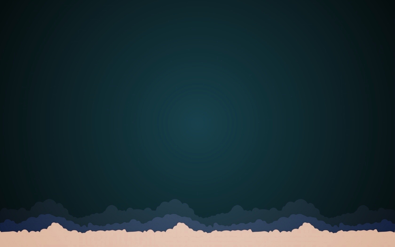 Над облаками в векторном стиле обои