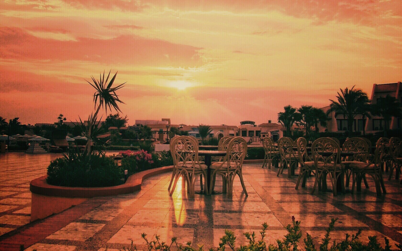 Закат в Хургаде обои
