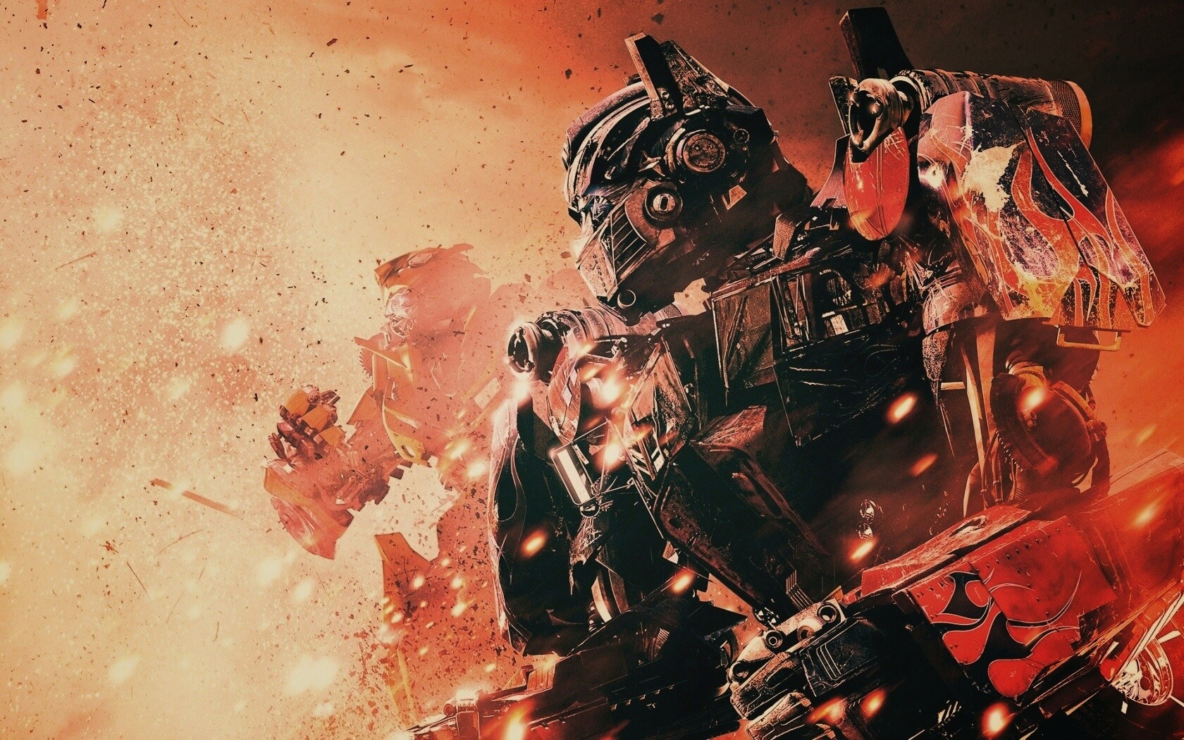 Оптимус Прайм и Бамблби обои