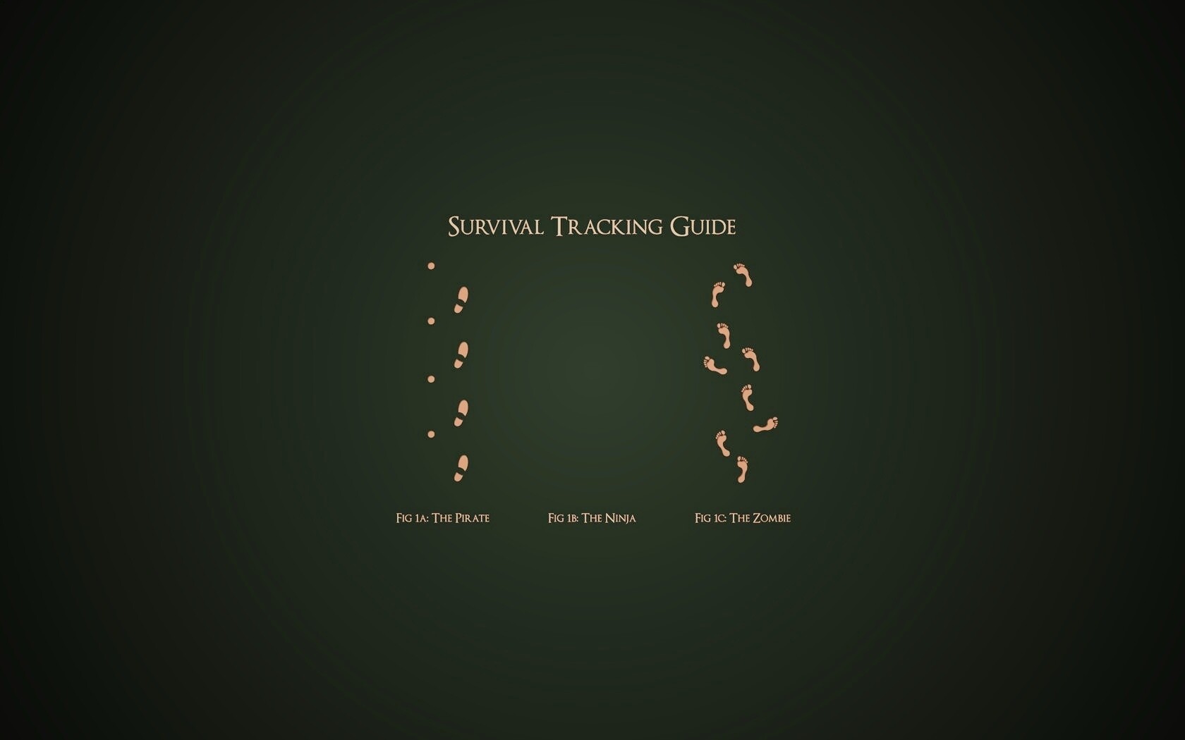 Следы: Пират, Ниндзя, Зомби обои