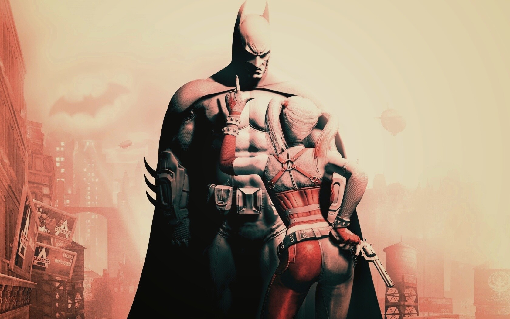 Бэтман и Харли Куин обои