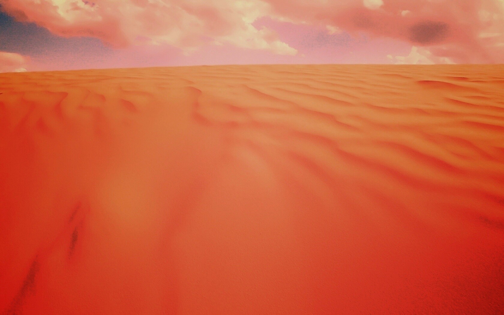 Оранжевые пески пустыни обои