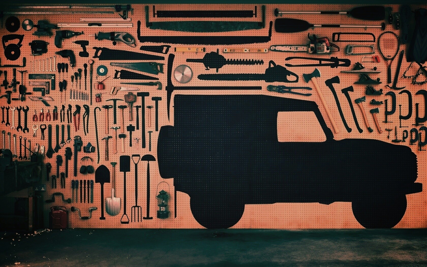 Типичный гараж обои