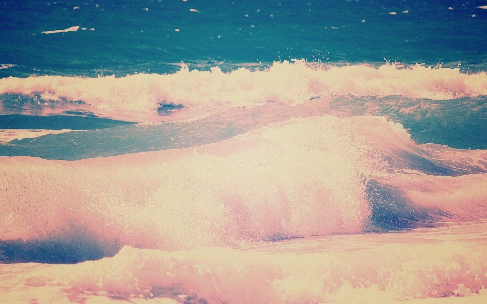 Голубые волны обои