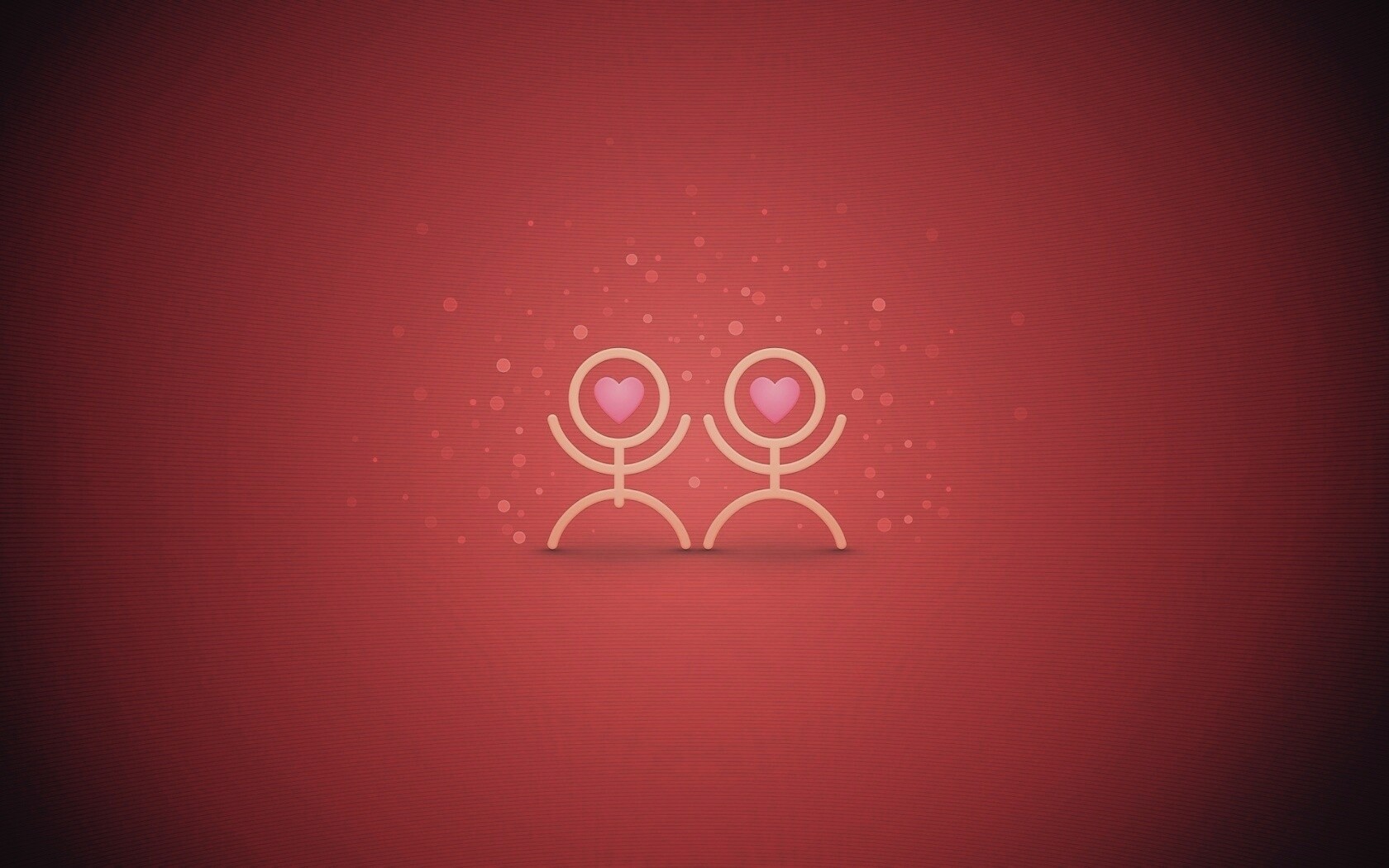 Влюблённые человечки обои