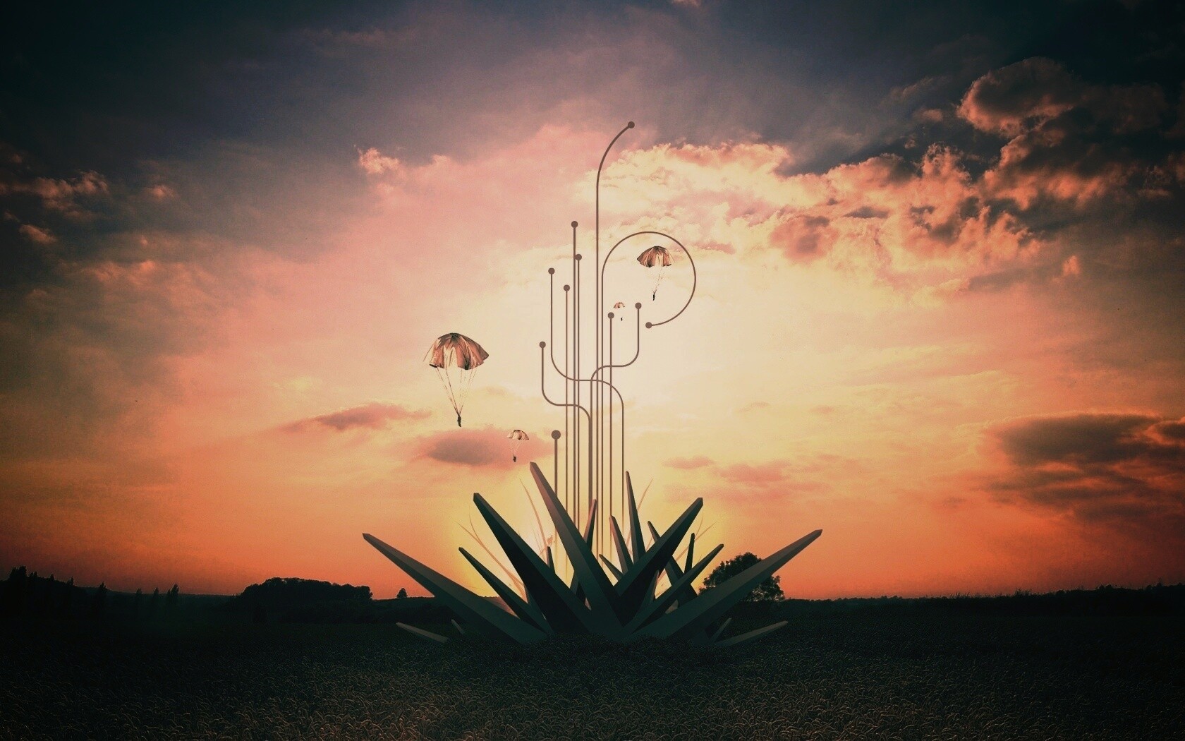 Абстрактный взрыв в настоящем мире обои