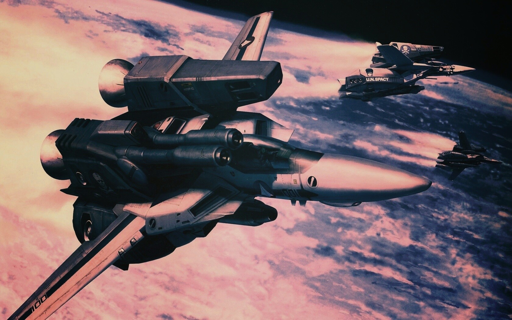 Эскадрилия легких космических истребителей обои