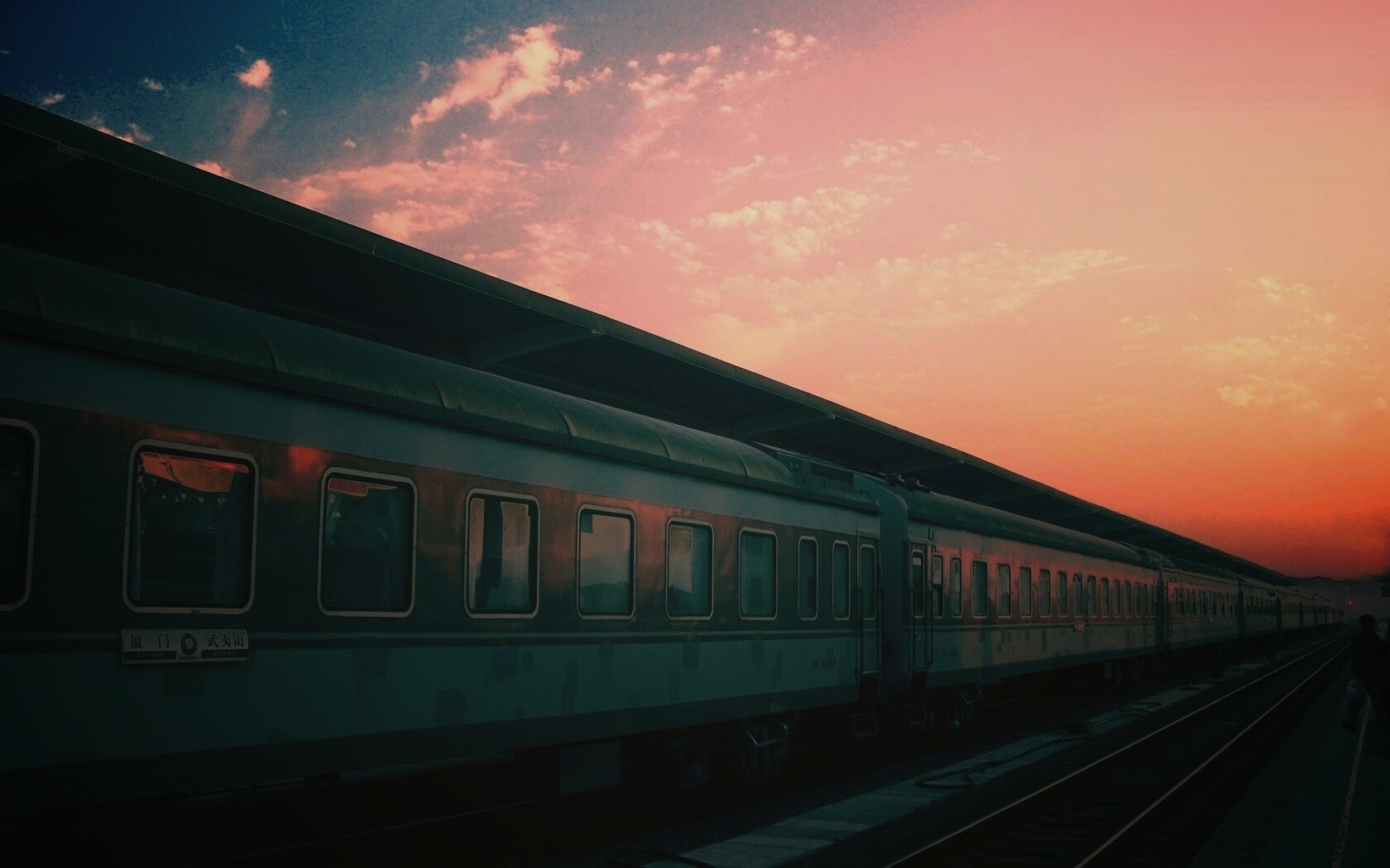 Пассажирский состав обои