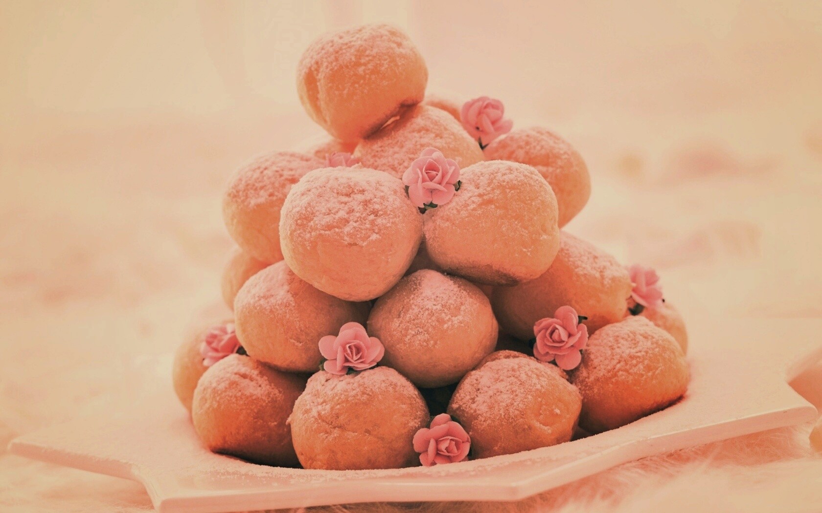 Круглые пироженки обои