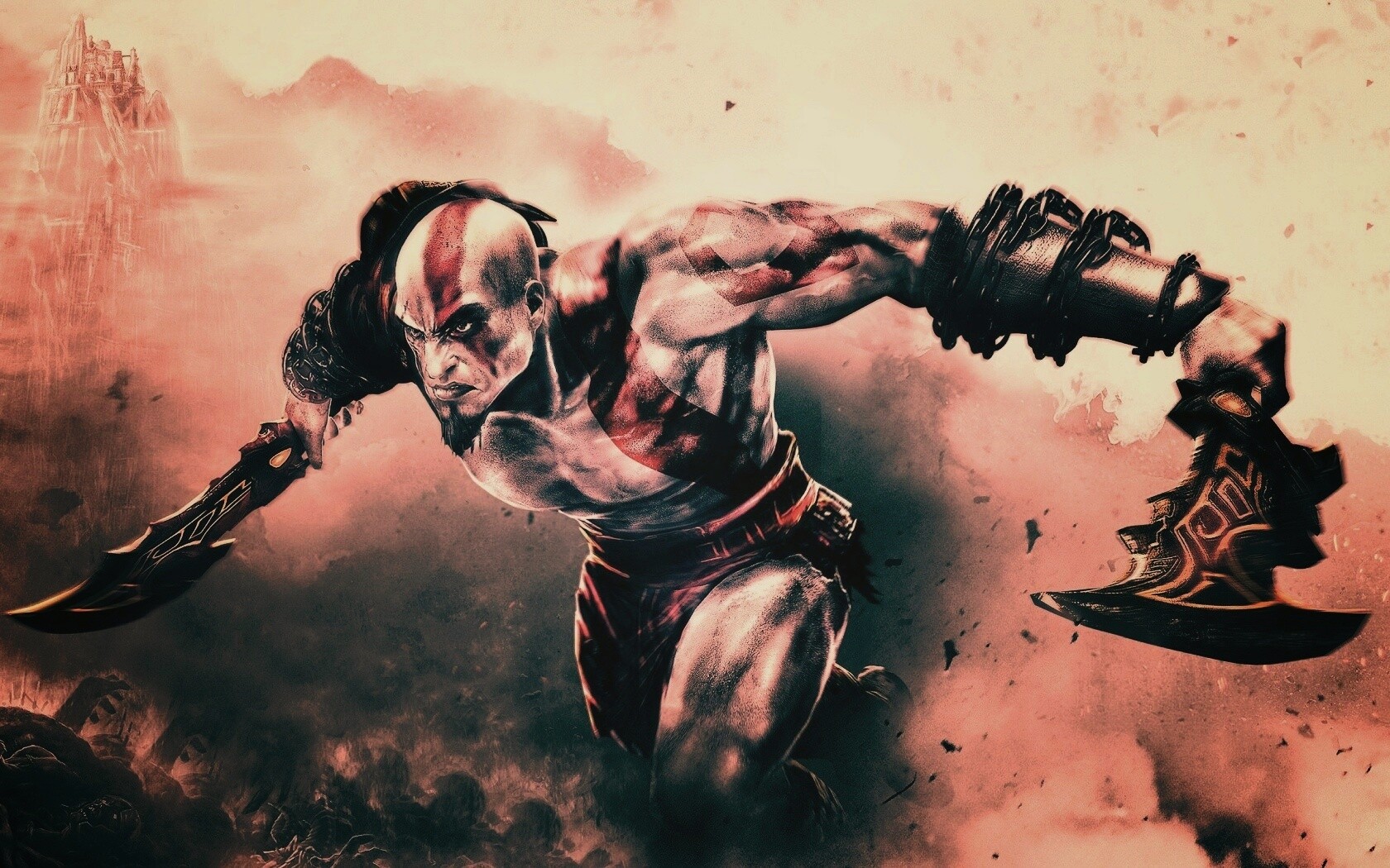 Герой игры God of War обои